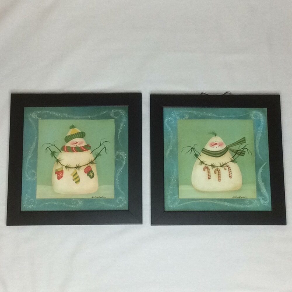 Fiddlestix Snowman Pics! Set of Two